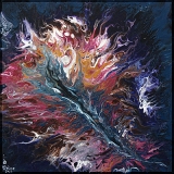 Federleicht hingeflossen, Acryl und Mischtechnik auf Leinwand;
30 x 30 cm;
